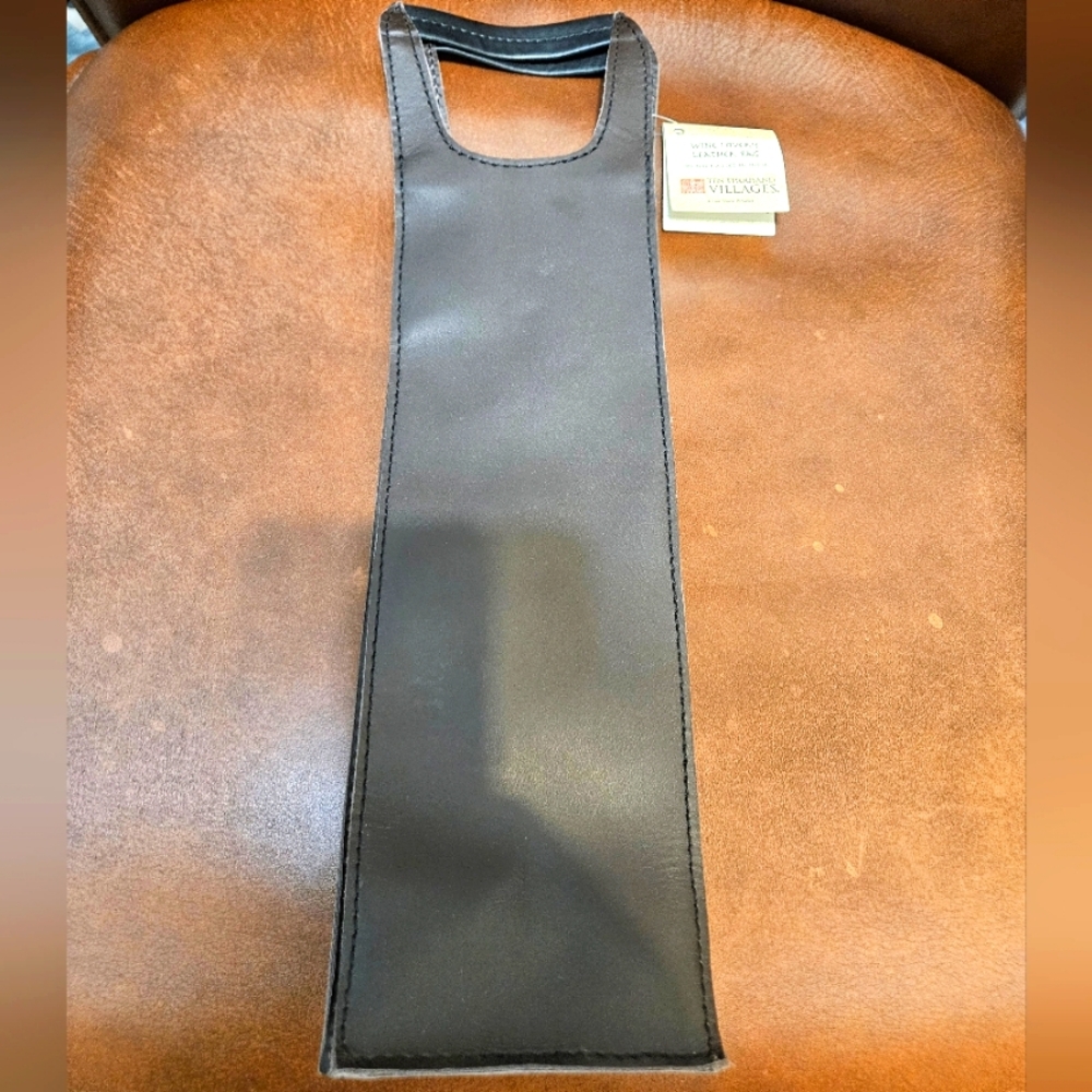 Wine Lover's Leather Bag